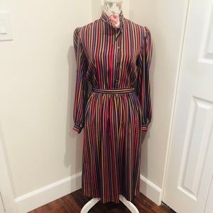 1970s Vintage Evan Picone Skirt And Blouse Set